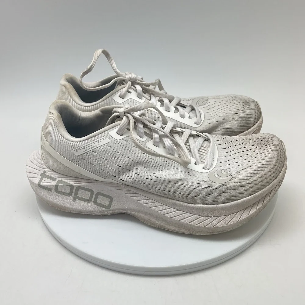 Topo Athletic‎ Sneakers Womens 8 Specter White Running Athletic Gym Shoes